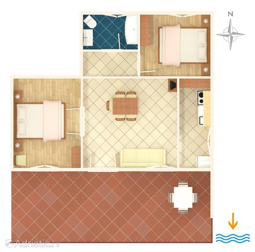 Apartament Zora Seget Vranjica Zewnętrze zdjęcie